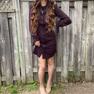 Banana Republic shift dress long sleeves